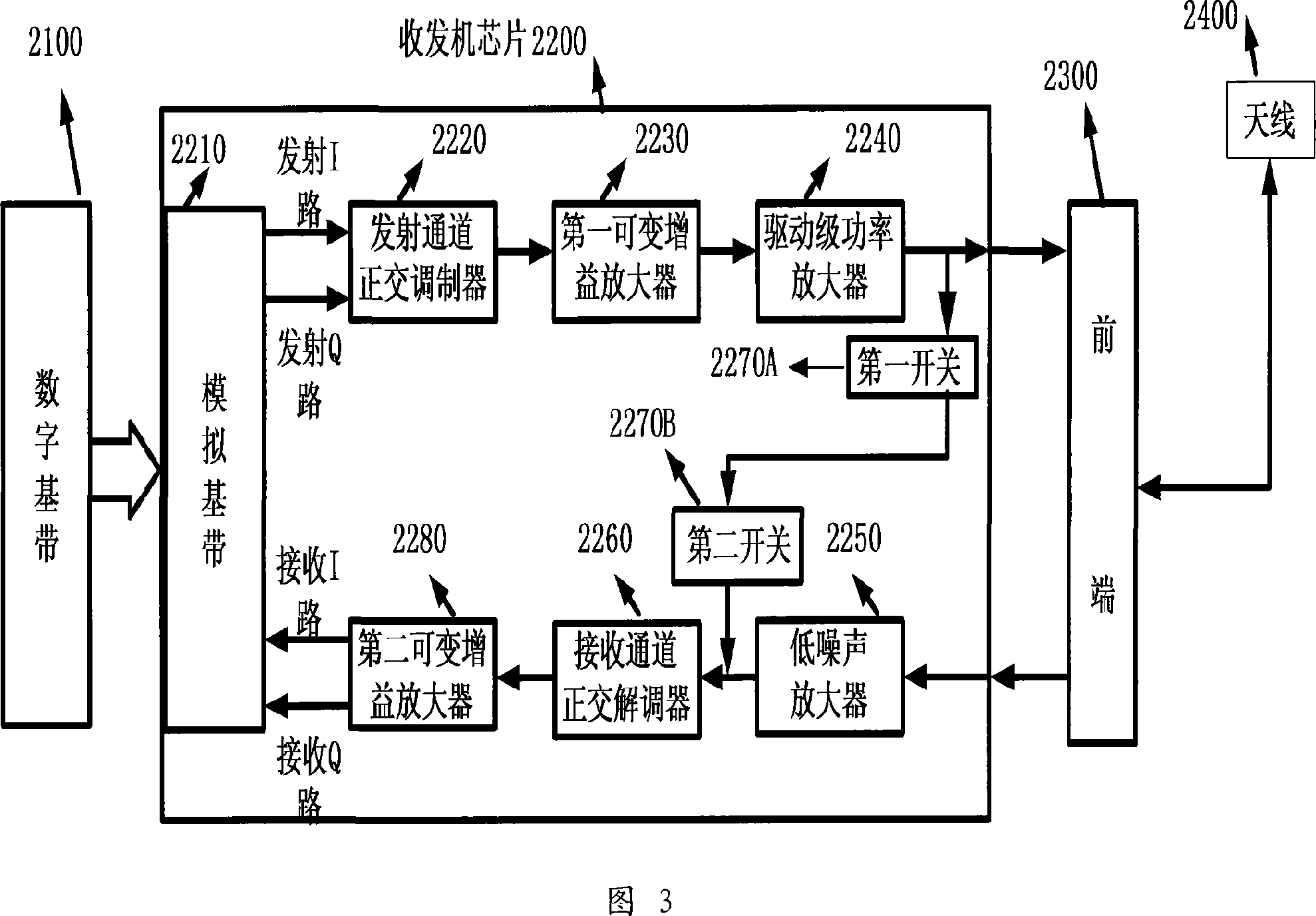 Method and device for suppressing carrier leakage