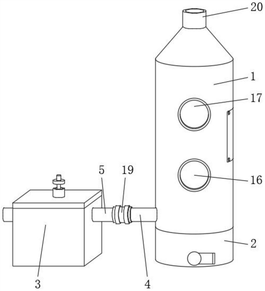 Integrated system for industrial tail gas purification, dust collection and slag removal