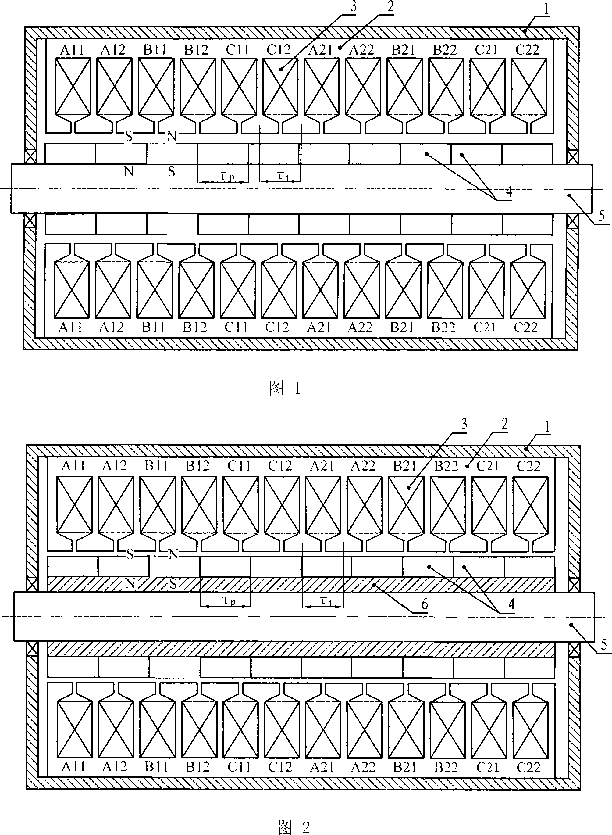 Cylinder-shaped polyphase linear permanent-magnet synchronous generator