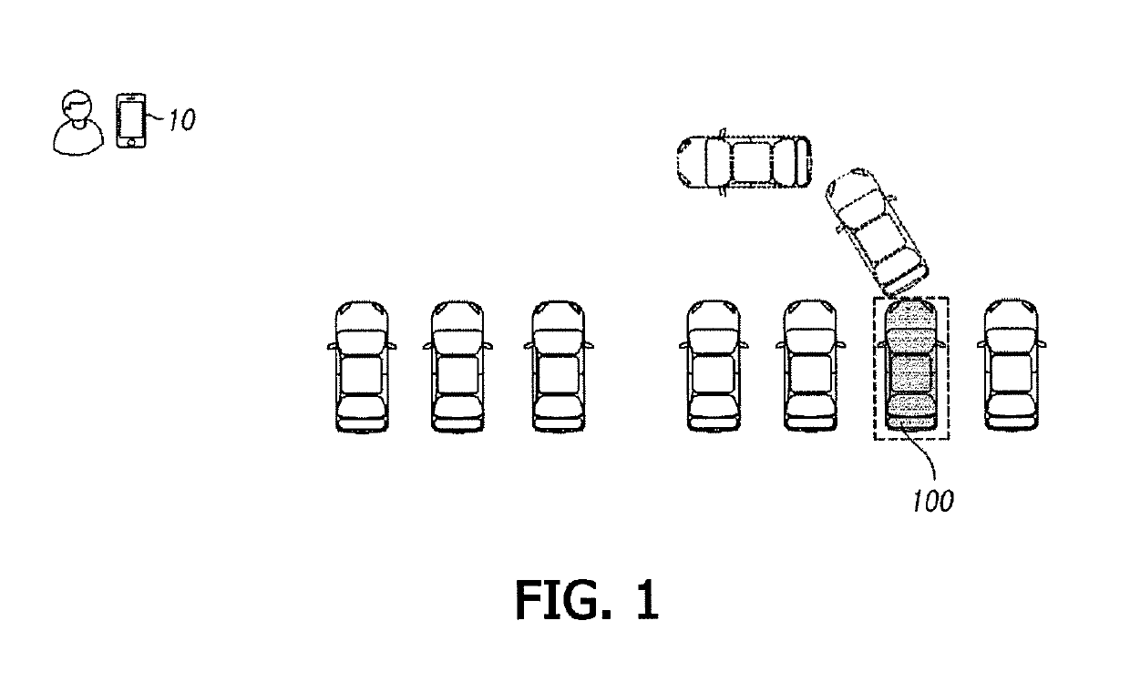 Parking-space-exit assist system