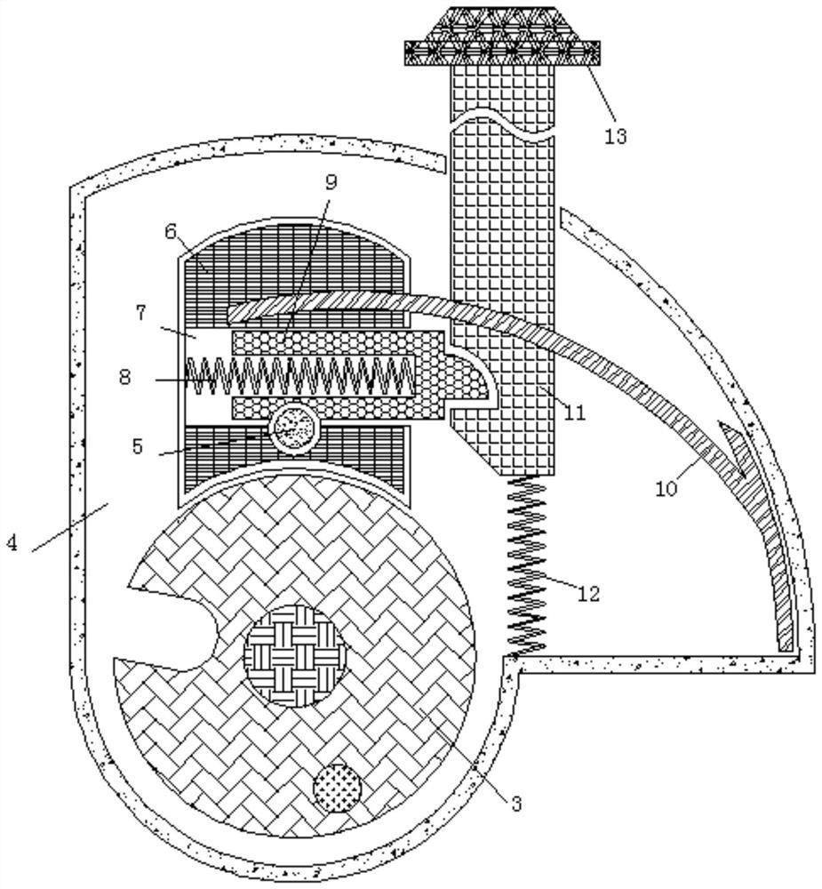 Novel high-strength suitcase coded lock and buckle structure