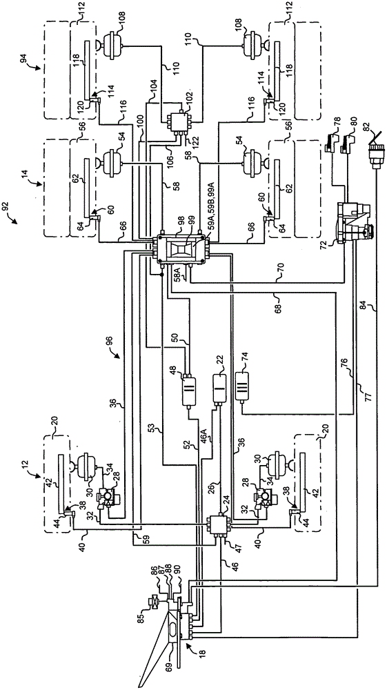 Controller for vehicle braking system and braking system with the same