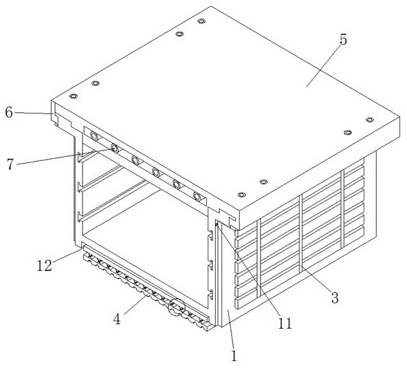 A new energy vehicle controller box that uses buffer components to enhance the shockproof effect