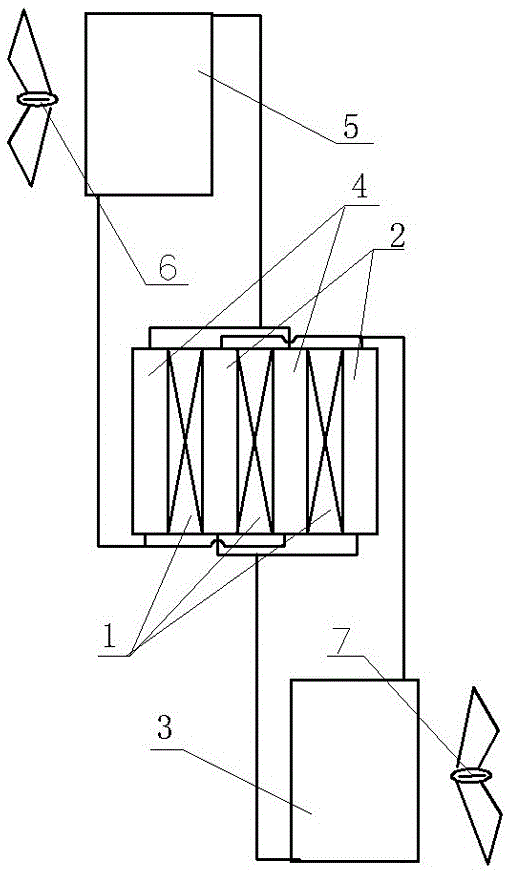 A kind of multi-layer heat pipe heat exchange semiconductor refrigeration system