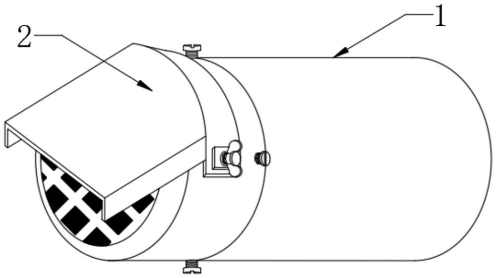 Efficient dustproof outdoor motor fan cover