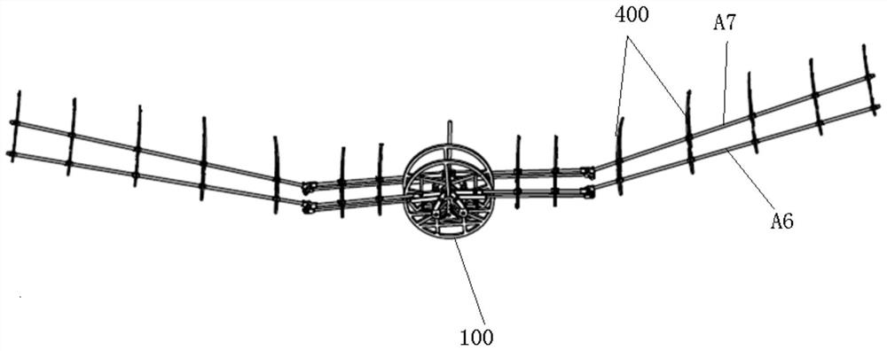 Chord-length self-adaptive telescopic flapping wing and flapping-wing aircraft suitable for active torsional flapping mechanism