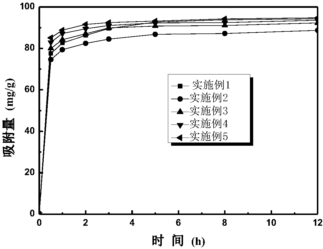 Preparation method of magnetic chitosan adsorbent