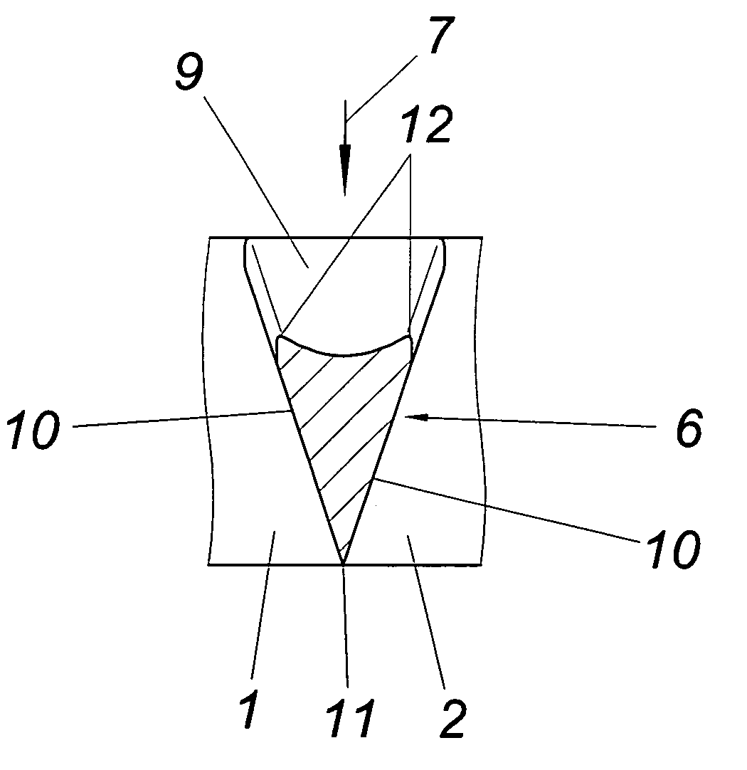 Static mixing device, and production method