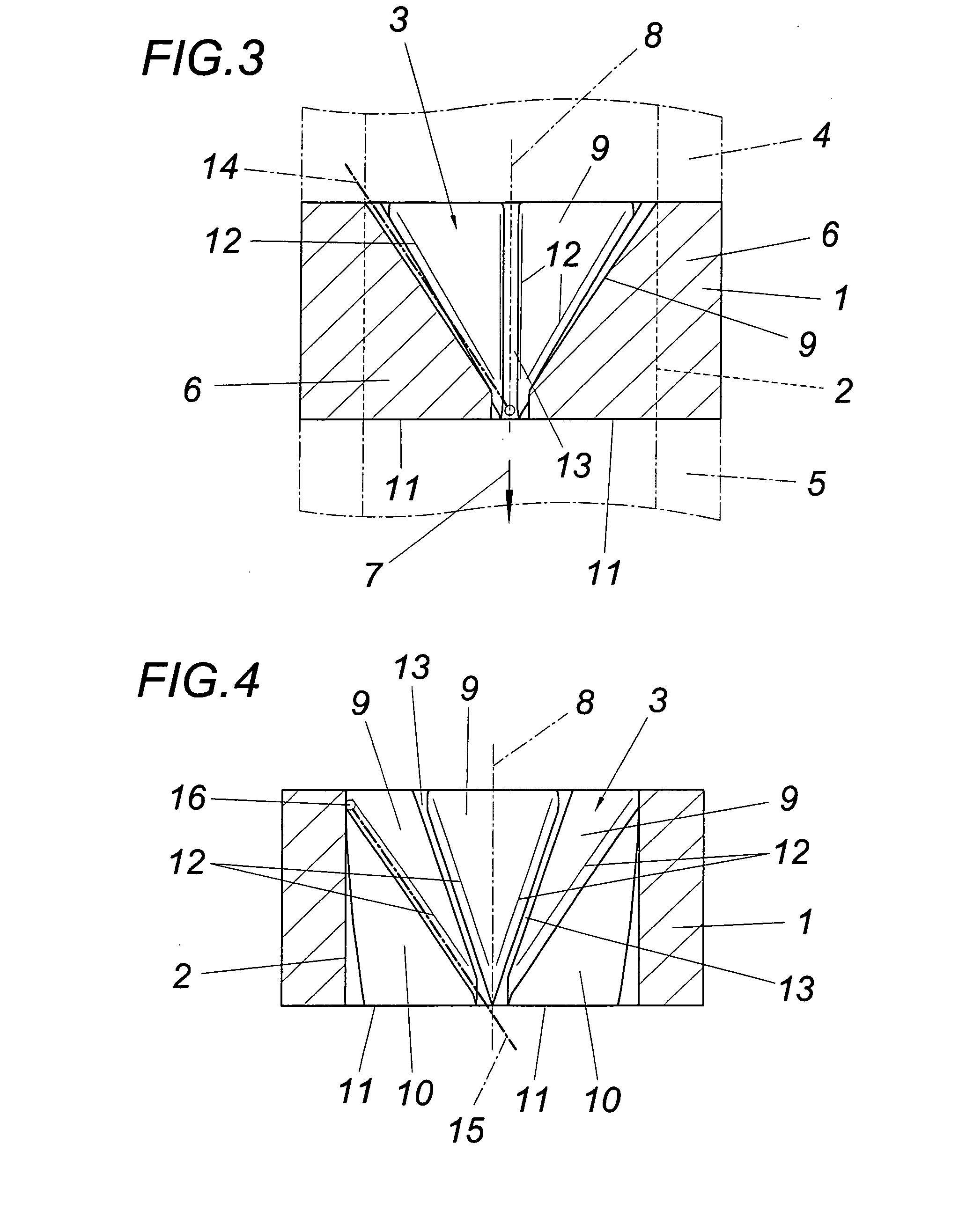 Static mixing device, and production method