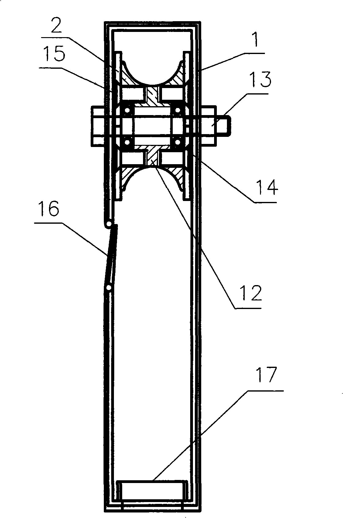 High-voltage power line conductive and earthing wire foreign matter processing device