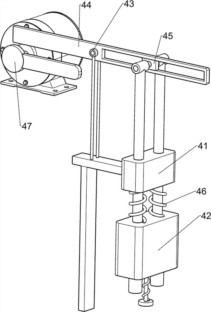 Accurate positioning and stamping device for chain production