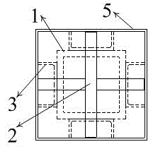 Buckling-restrained bracing of pure steel box-shaped steel