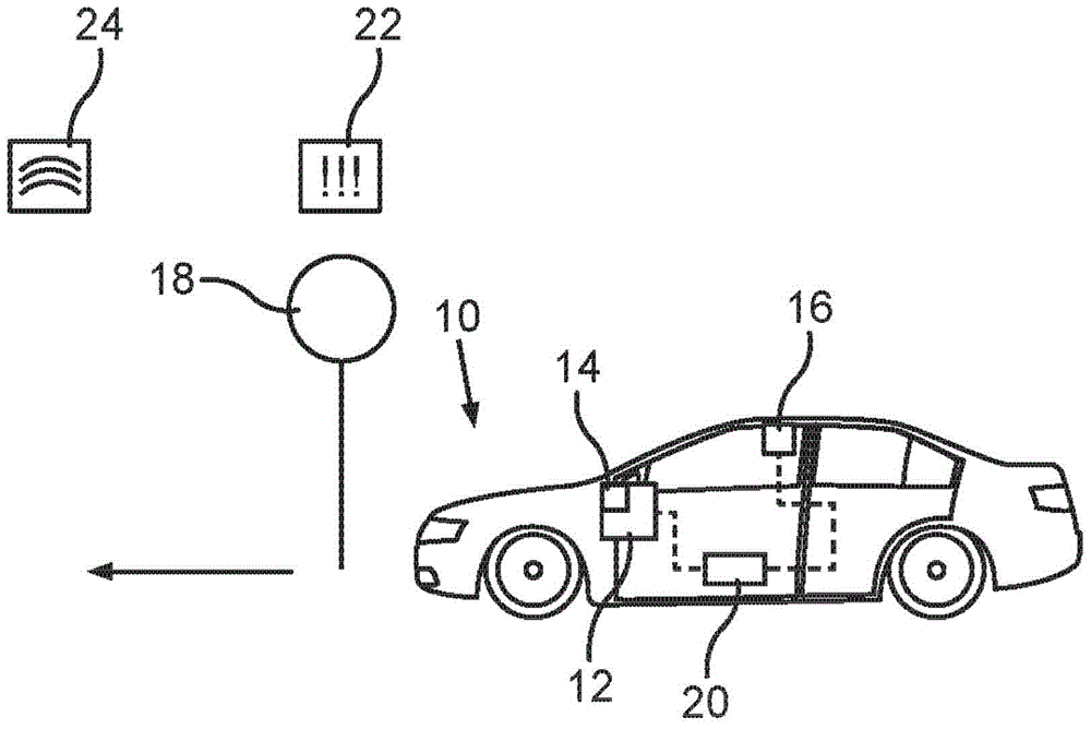 Method and vehicle for alerting the driver of a vehicle to exceeding the speed limit