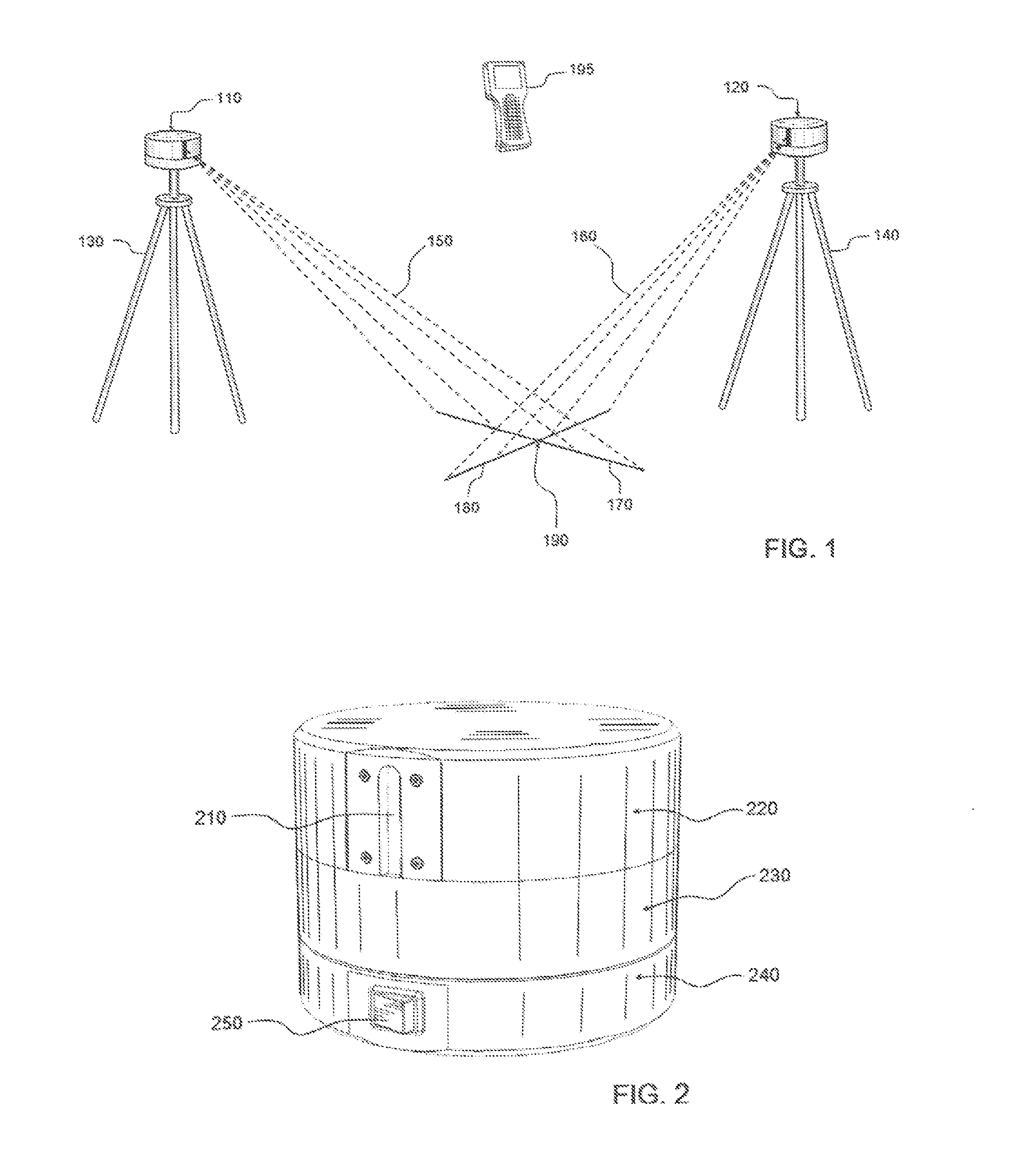 Apparatus and method to indicate a specified position using two or more intersecting lasers lines