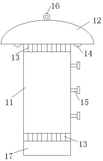 Male and female fruit fly trapping and sticking device