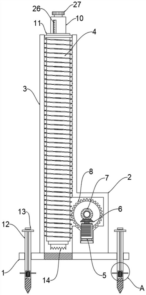 Building engineering material witness sampling device and sampling method thereof