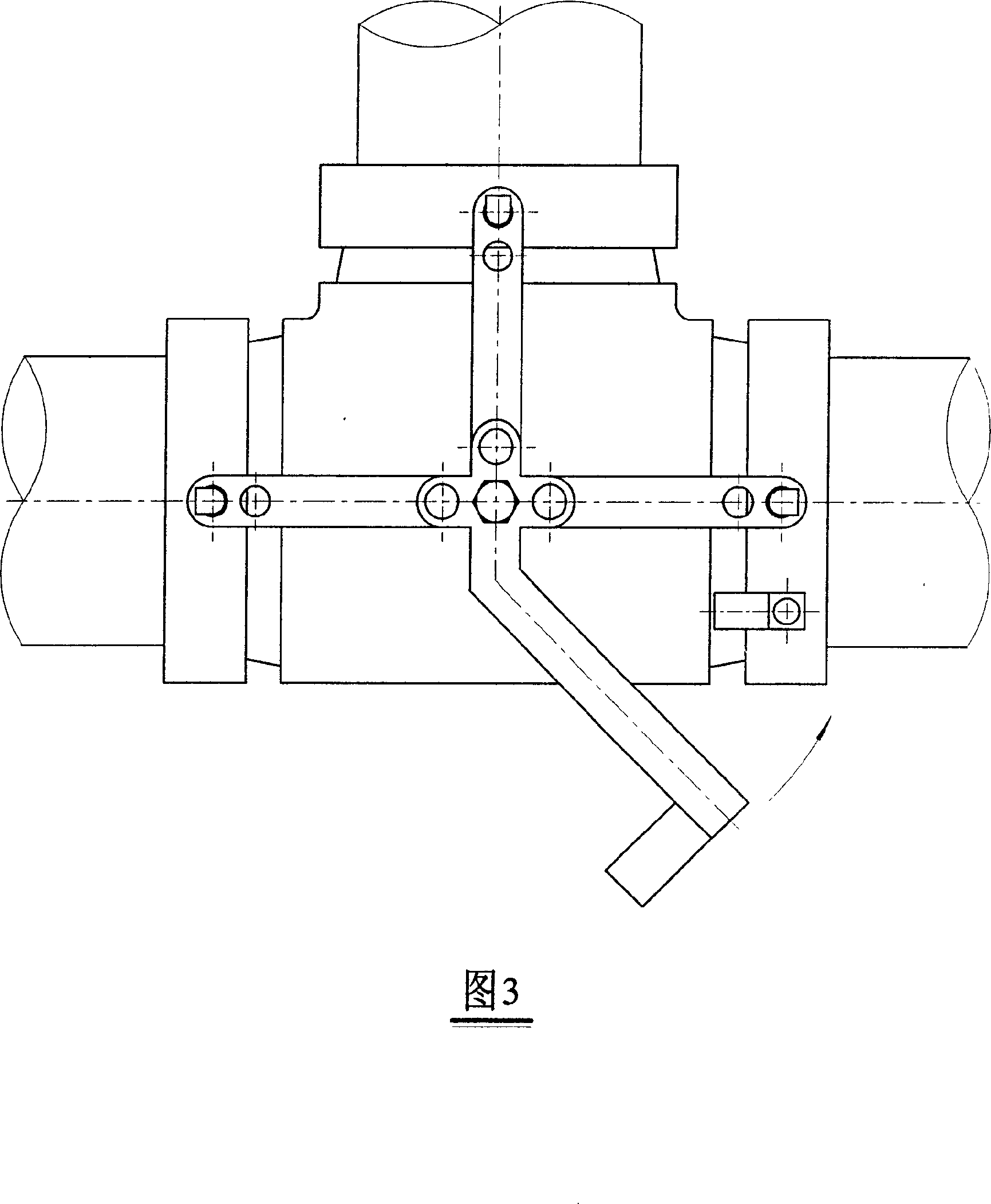 Lever-type rapid connection method for flexible pipes