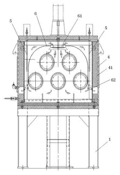 Heat holding furnace for drafting machine