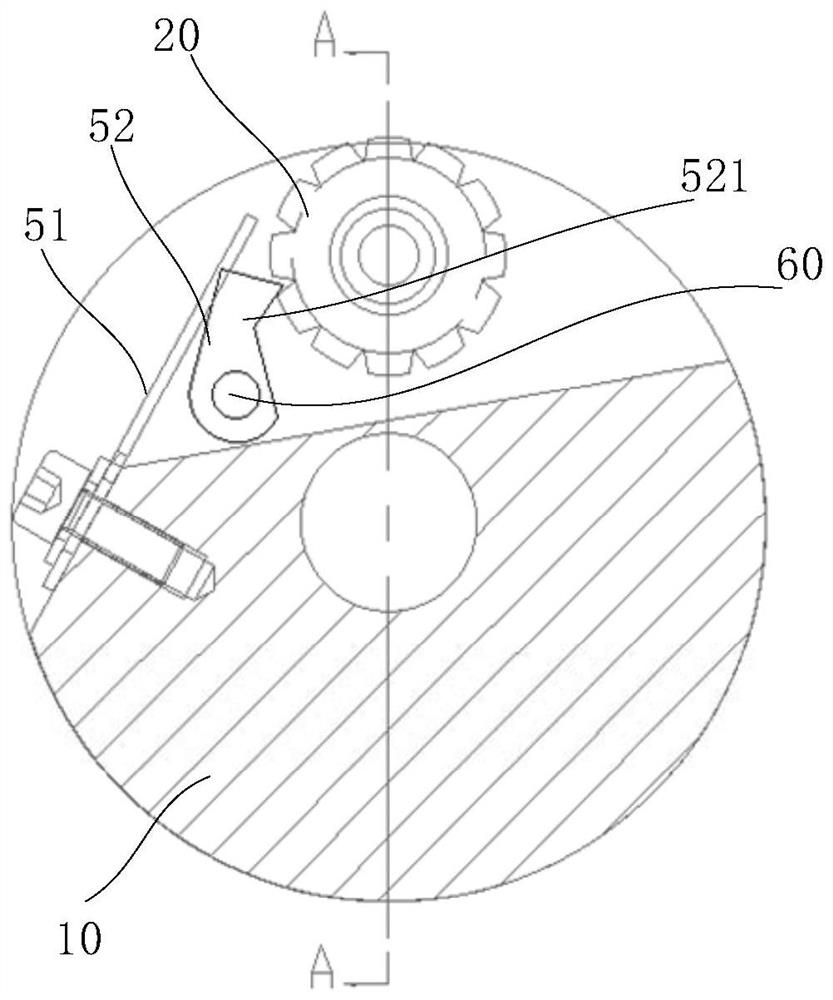 Impressing device and cigarette packaging machine