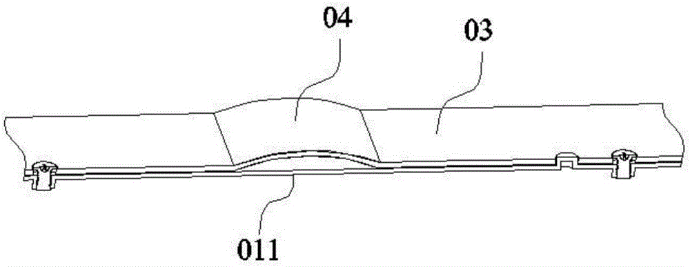 Backlight module and curved surface display device