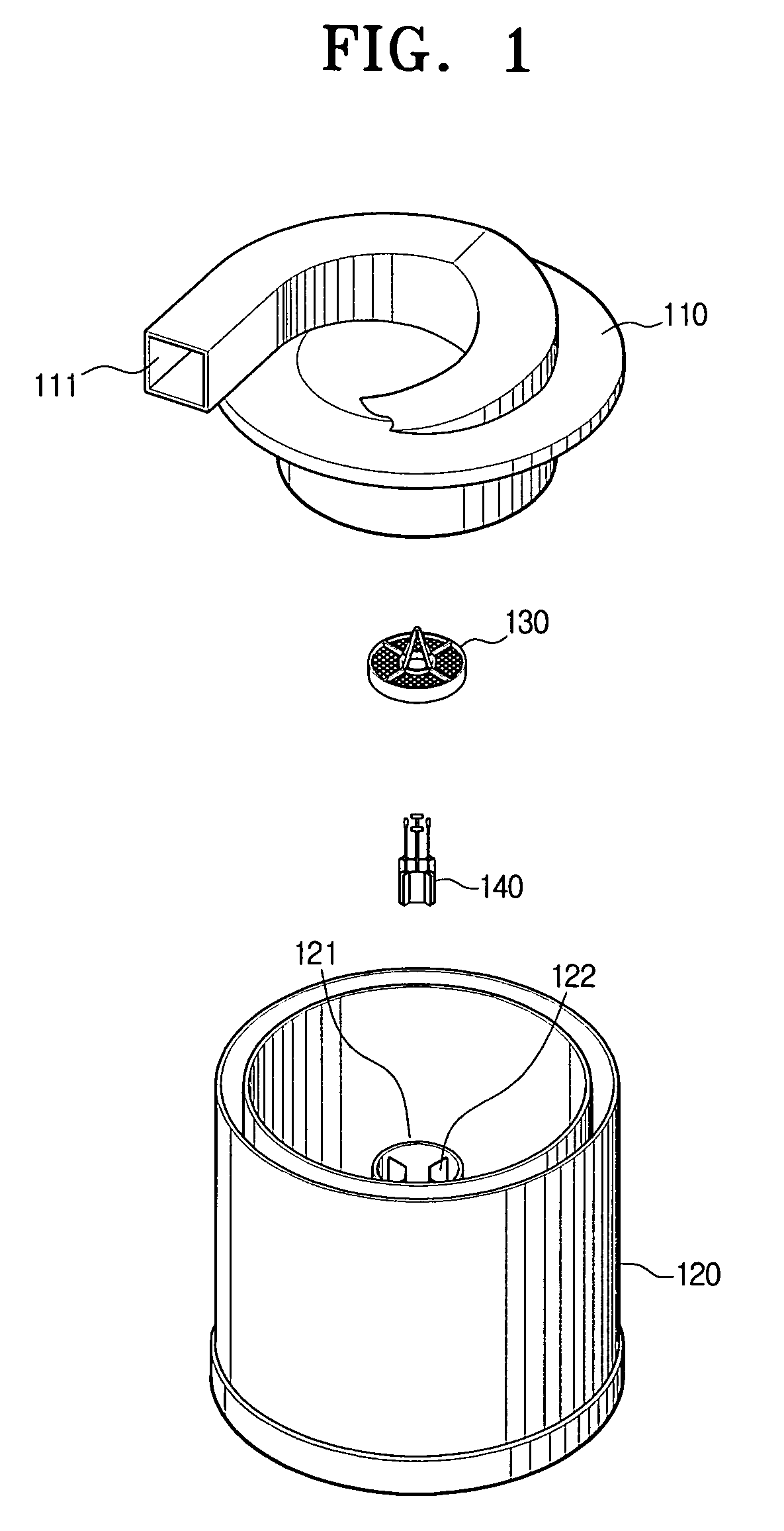 Cyclone dust collecting apparatus for vacuum cleaner