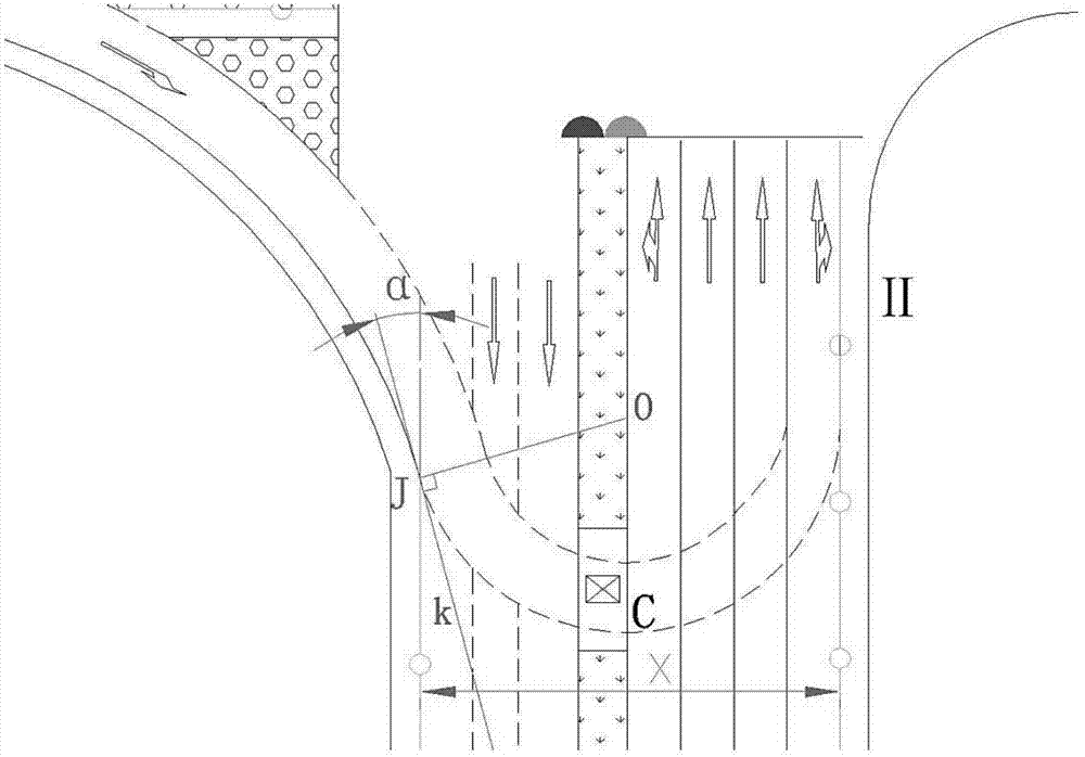 Intersection and method enabling left-turn bus rapid transits to pass through intersection and signal control method