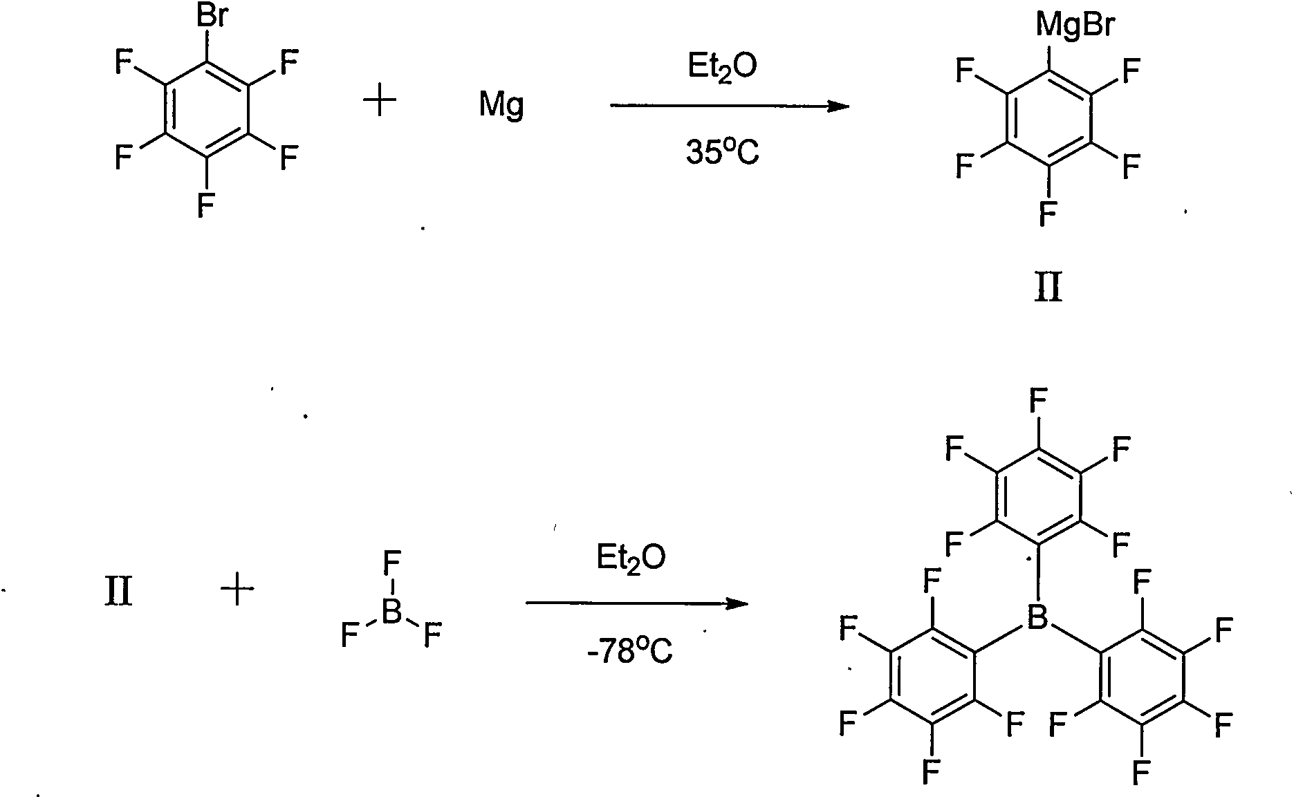 Preparation method of tri(pentafluorophenyl) borane
