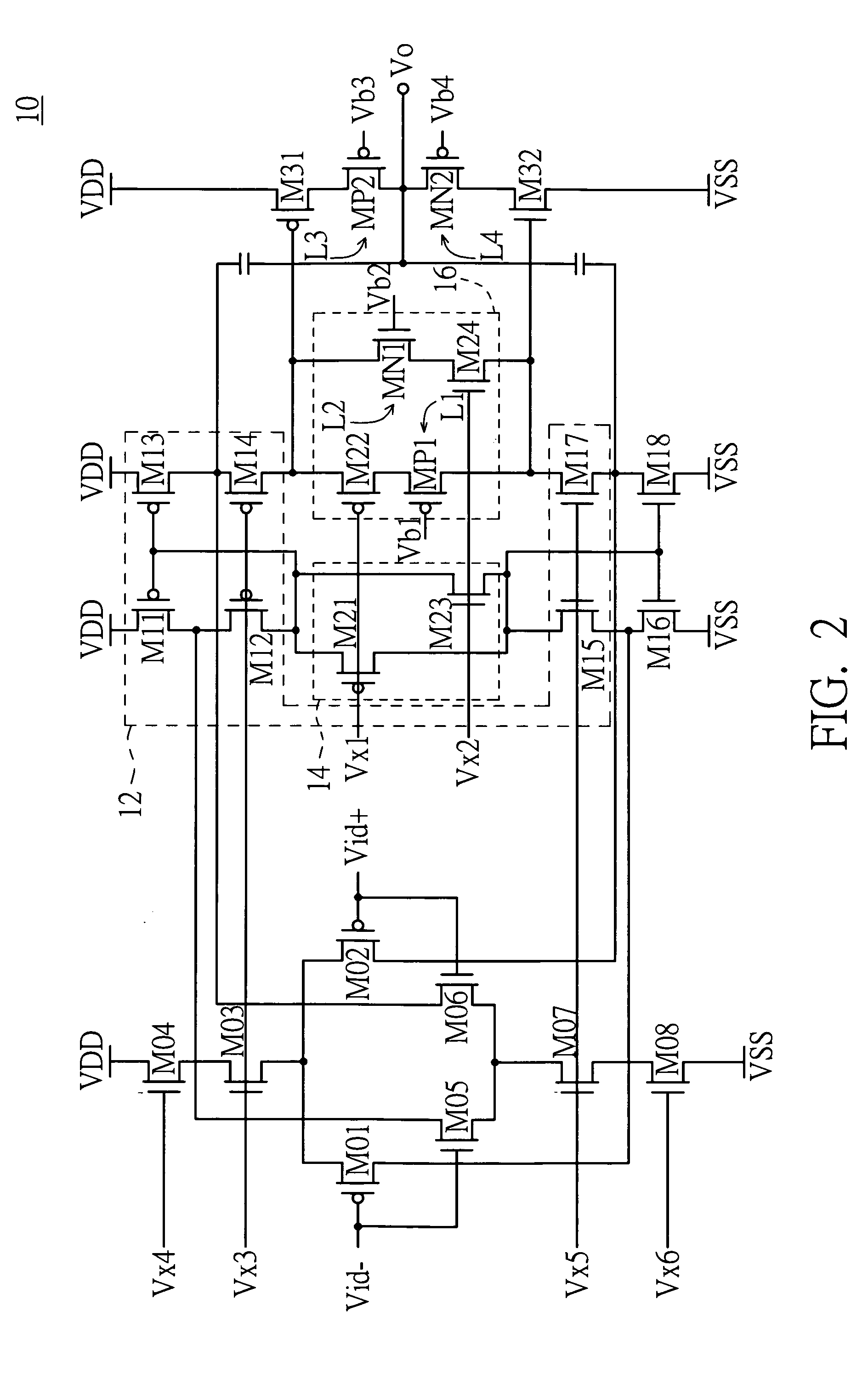 Voltage-clamping device and operational amplifier and design method thereof