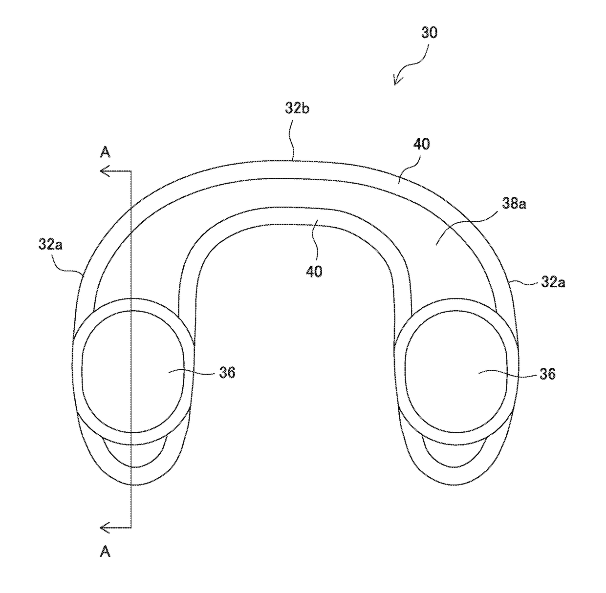 Nose pad and eyeglasses provided with the pad