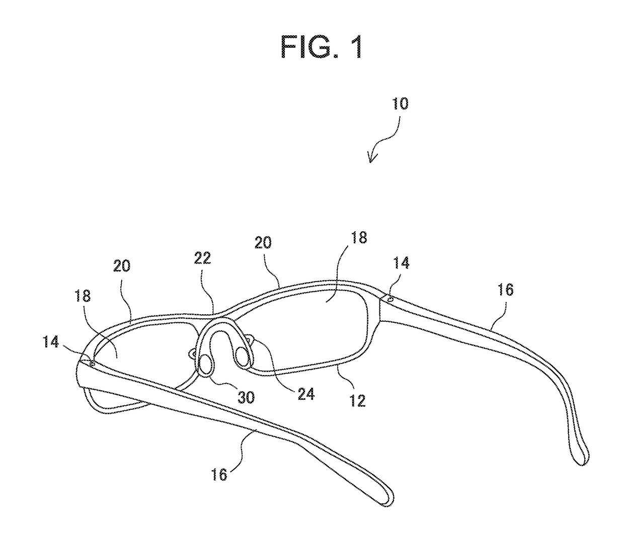 Nose pad and eyeglasses provided with the pad