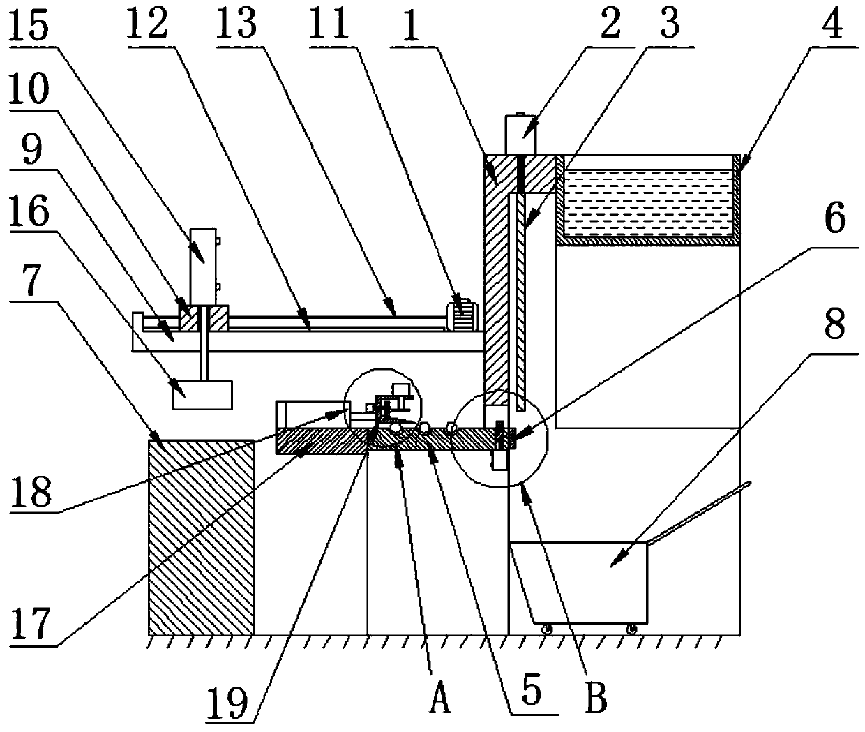 Forging press for machine