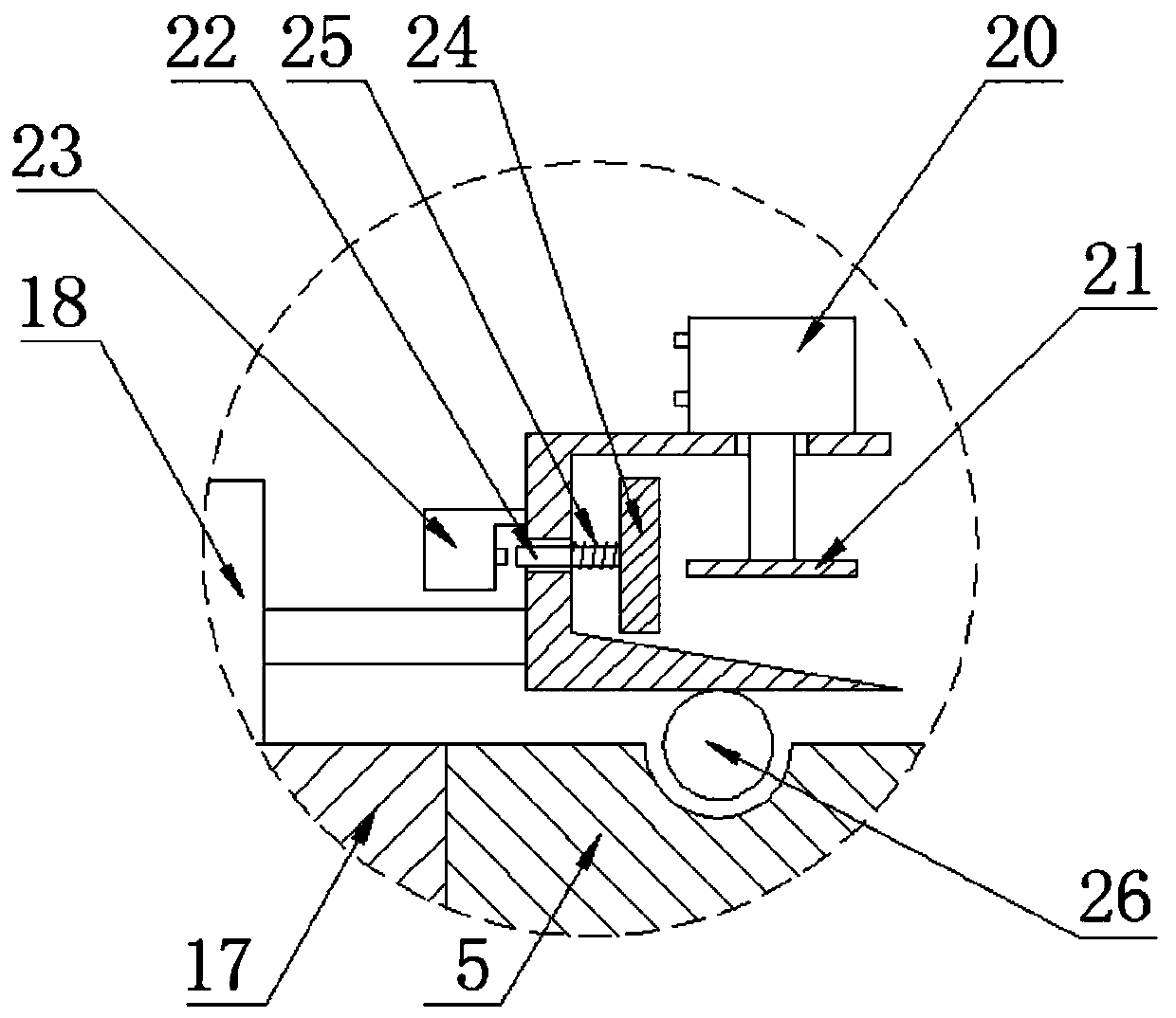 Forging press for machine