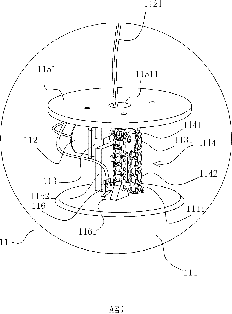 Self-power generation type street lamp utilizing potential energy for power generation