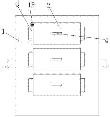 Drawer type power installation cabinet device capable of quick heat dissipation
