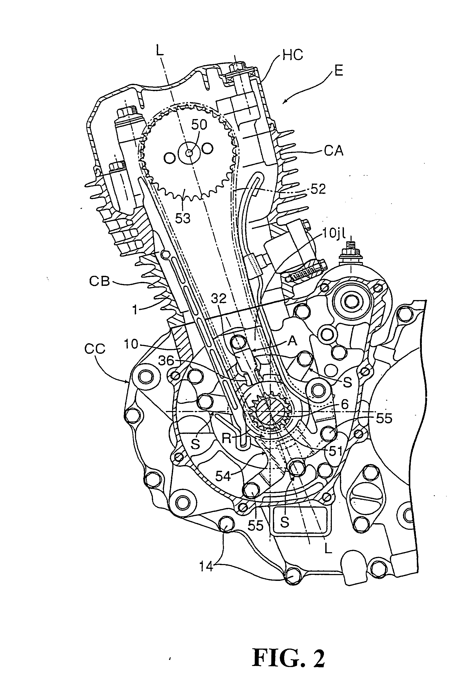 Bearing structure of crankshaft in internal combustion engine