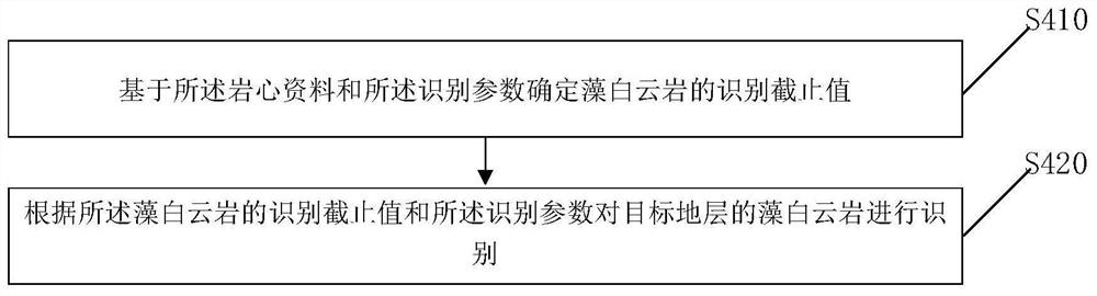 Dolomite stratum algal dolomite identification method and device