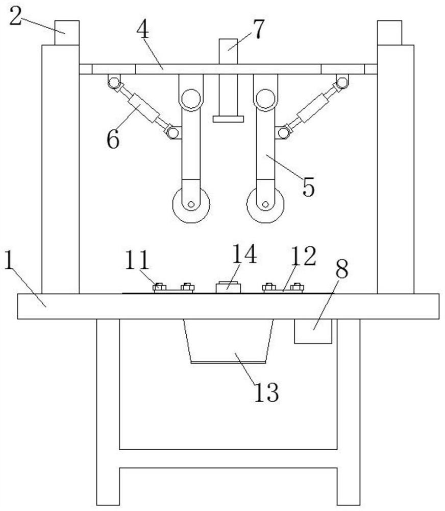 Formwork cleaning device for constructional engineering