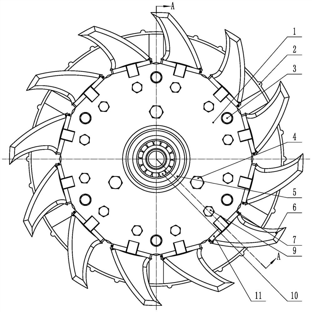 Bionic shifting finger type elastic side-throwing straw cleaning wheel