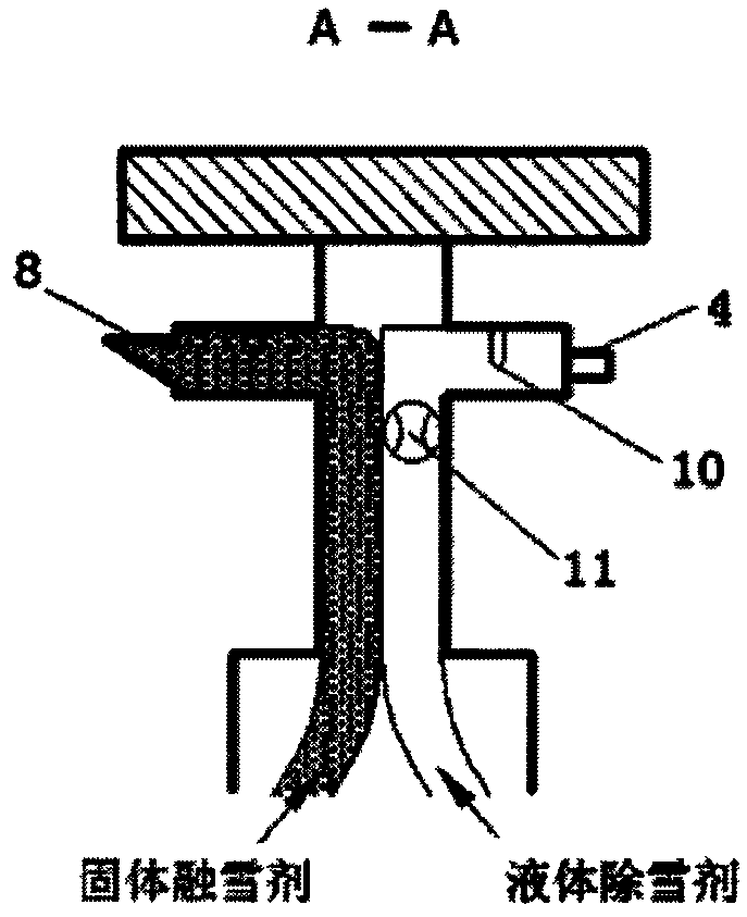 Intelligent snow-melting agent sprayer for airfield runways