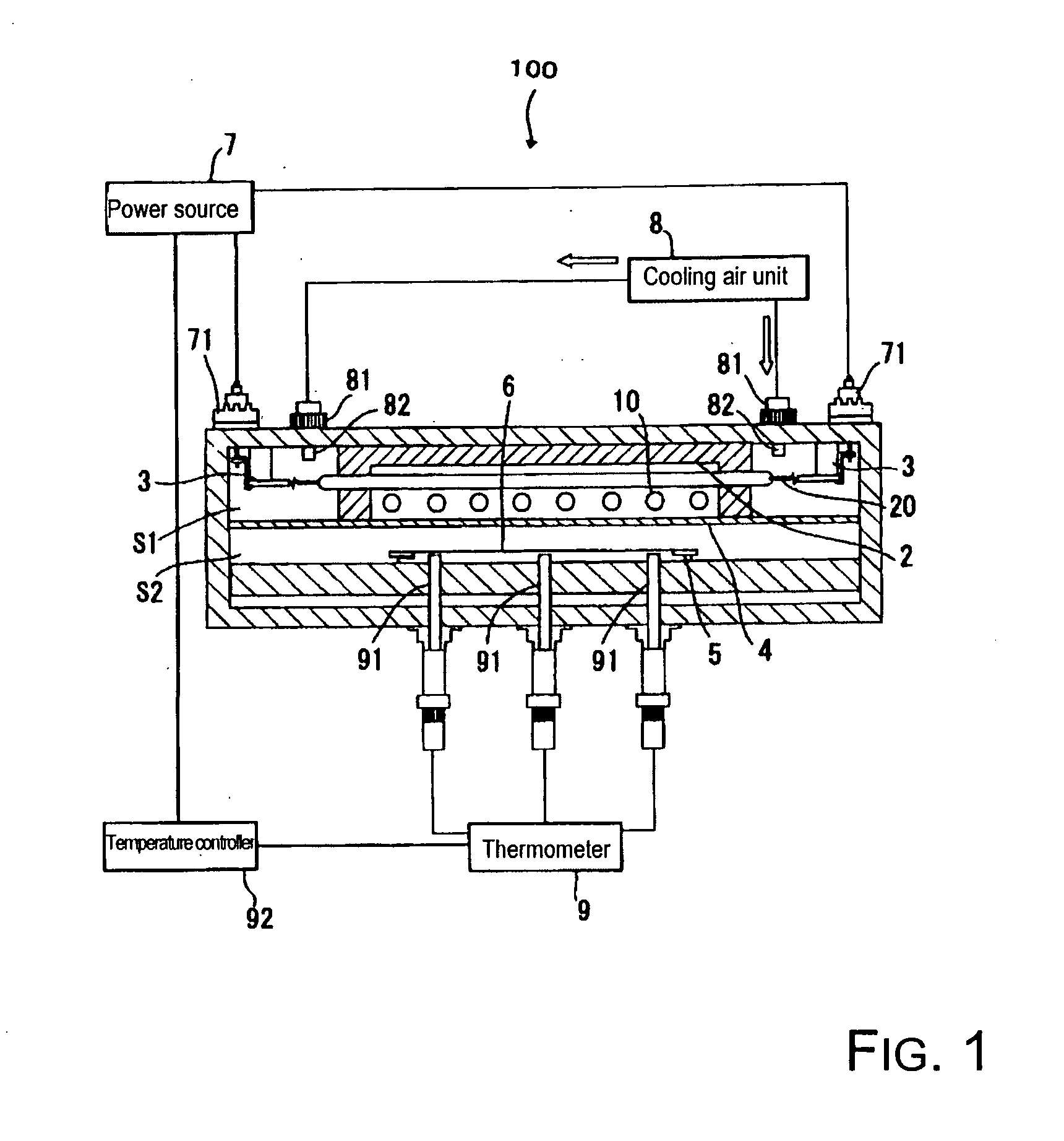 Heater and heating device with heaters