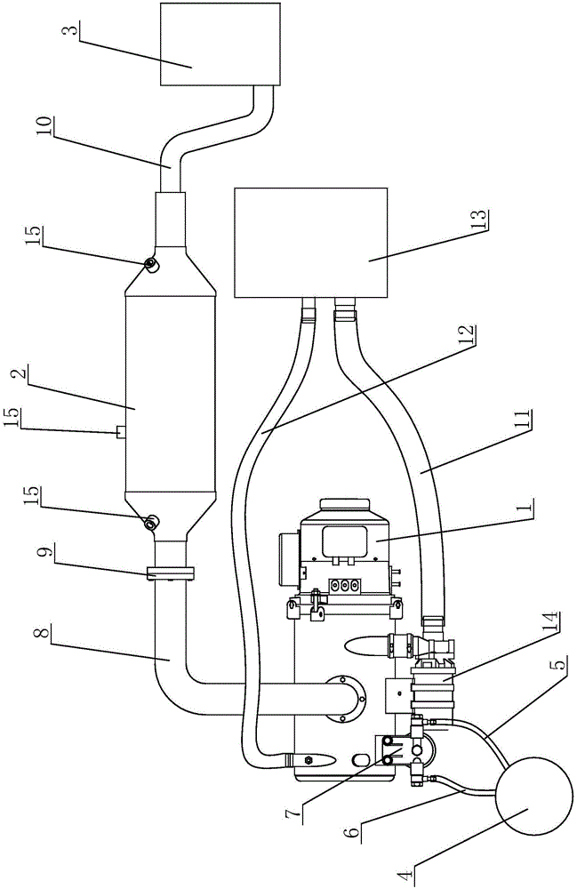 DPF carrier carbon loading amount test apparatus