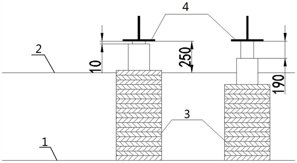 Large steel structure positioning method