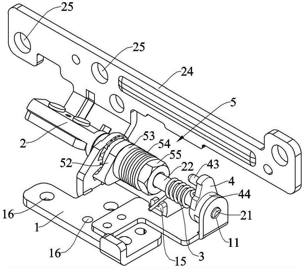 Rotating shaft structure with touch switch