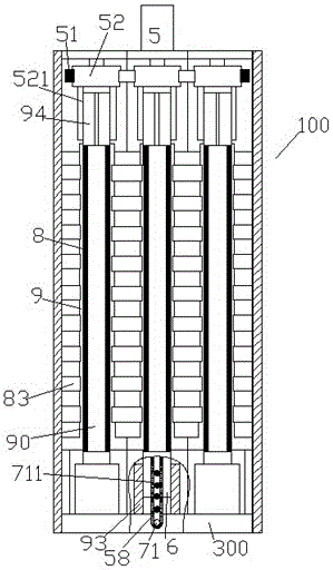 An industrial waste gas treatment device