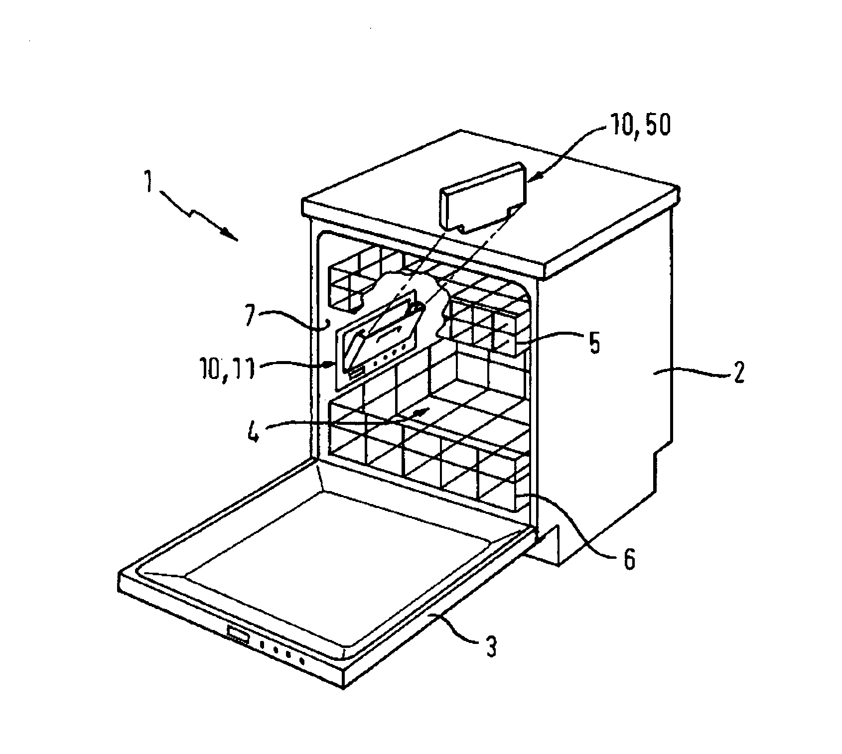 Water-conducting domestic appliance comprising a detergent dosing system and cartridge therefor