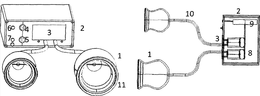 Low-frequency negative-pressure along-channel viscera regulating instrument