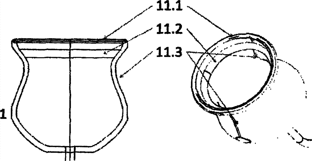 Low-frequency negative-pressure along-channel viscera regulating instrument