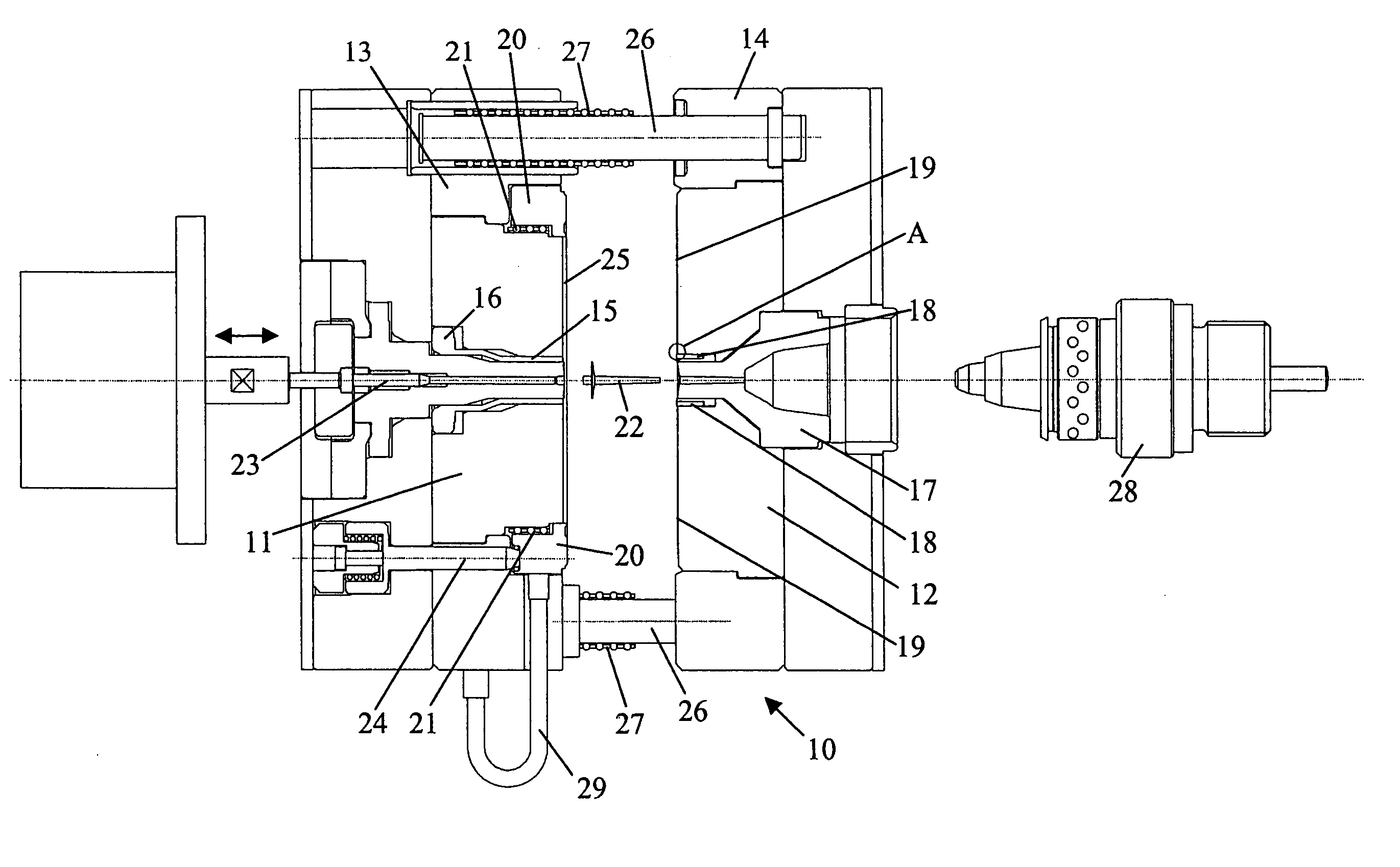 Method and device for machining of an information-and/or structure carrier for injection molding forms