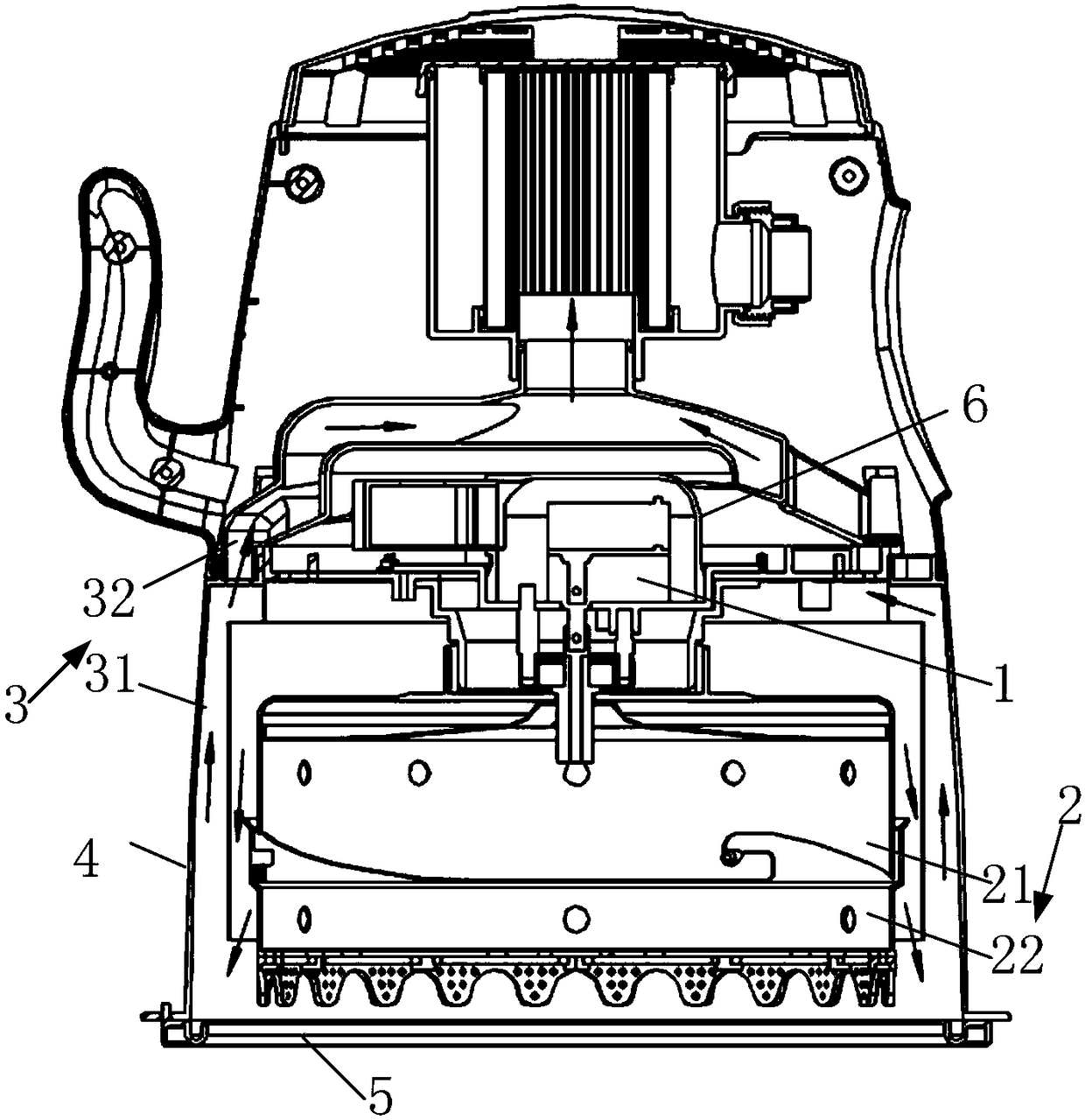 Moxibustion treatment head and moxibustion treatment device