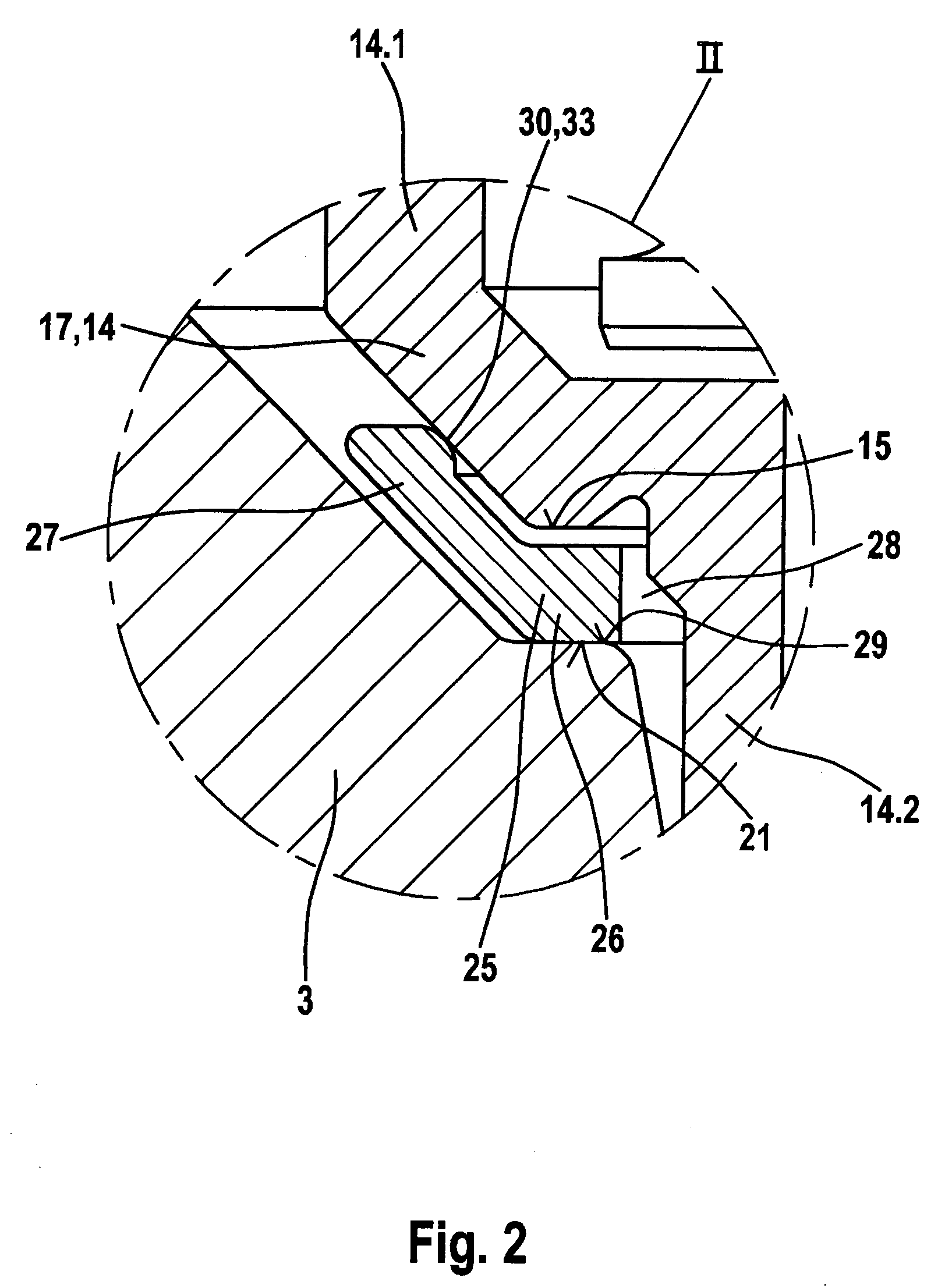 Damping element for a fuel injection valve